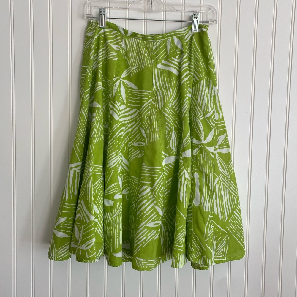 Chico’s green/white skirt SIZE 0